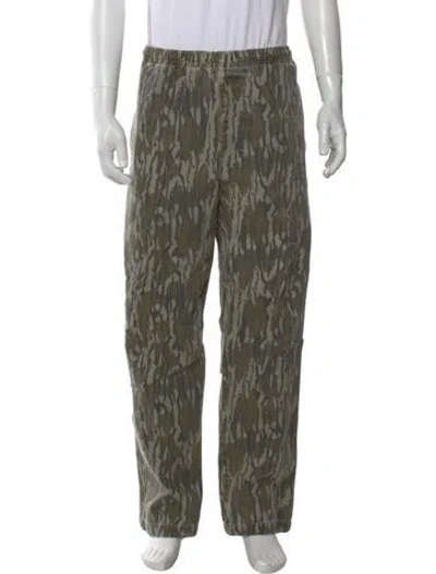 Pre-owned Stussy Straight-leg Jeans In Green