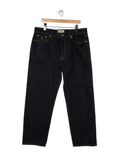 Pre-owned Stussy Straight-leg Jeans W/ Tags In Black