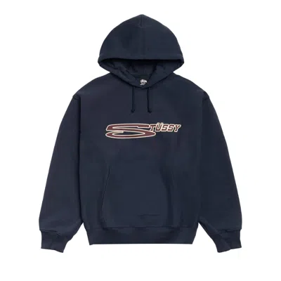 Pre-owned Stussy Stretch Hoodie 'navy' | Blue | Men's Size M