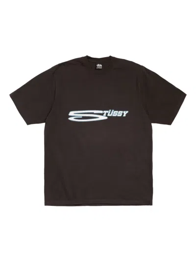 Stussy Stretch Pigment-dyed T-shirt In Black