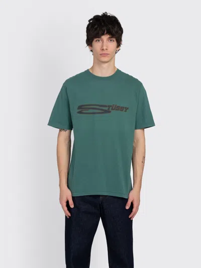 Stussy Stretch Pigment Dyed Tee In Green