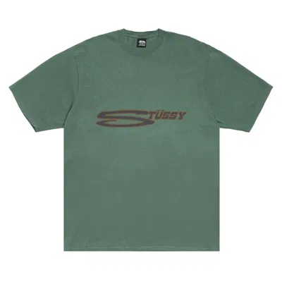 Pre-owned Stussy Stretch Tee Pigment Dyed 'pine' | Green | Men's Size Xl