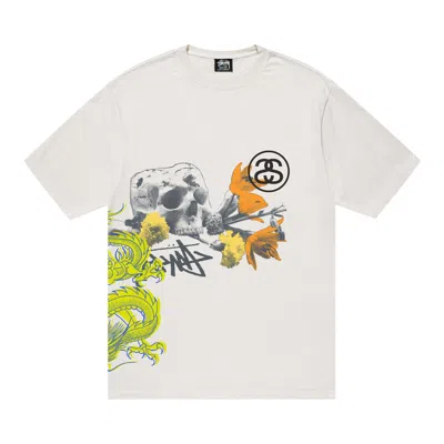 Pre-owned Stussy Strike Pigment Dyed Tee 'natural' In Cream