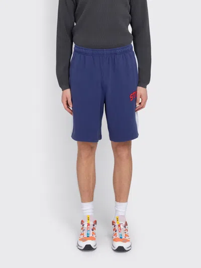 Stussy Stripe Jersey Short In Blue
