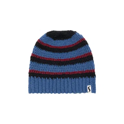 Pre-owned Stussy Stripe Knit Skullcap 'blue' | Men's Size Onesize