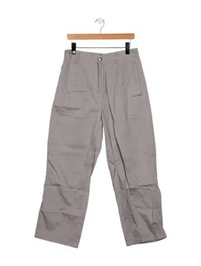 Pre-owned Stussy Striped Cargo Pants In Gray