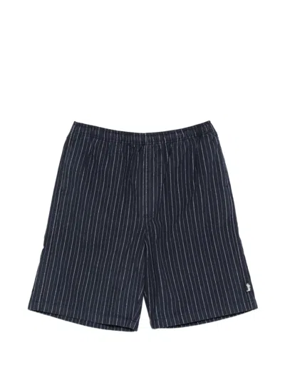 Stussy Striped Shorts In Blue