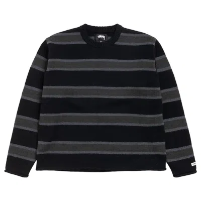 Pre-owned Stussy Striped Wool Sweater 'black' | Men's Size Xxl