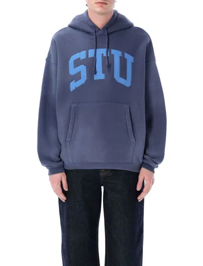 Stussy Stüssy Stu Relaxed Hoodie In Blue