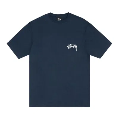 Pre-owned Stussy Suits Tee 'navy' In Blue