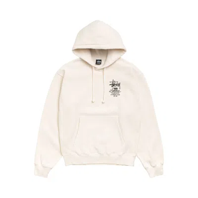 Pre-owned Stussy Summer Classics Hoodie Garment Dyed 'bone' | Cream | Men's Size S In White