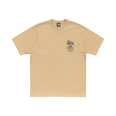 Pre-owned Stussy Summer Classics Tee 'khaki' | Tan | Men's Size L In Brown