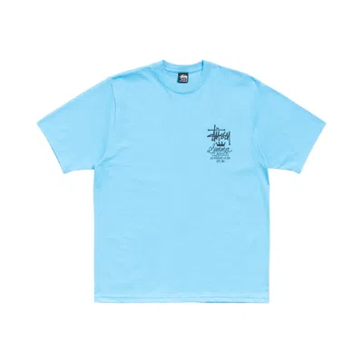 Pre-owned Stussy Summer Classics Tee 'sky Blue' | Men's Size Xxl