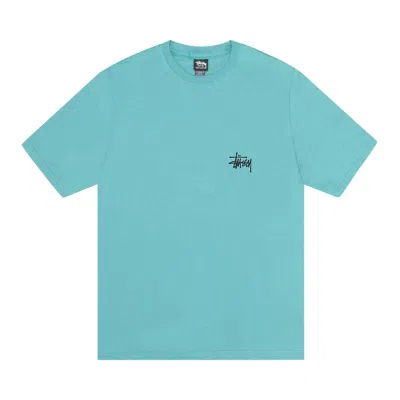Pre-owned Stussy Sunset Tee 'ocean' In Teal
