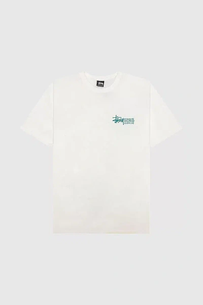 Stussy Superior Quality Pigment Dyed Graphic T-shirt Top In White, Men's At Urban Outfitters In Neutral