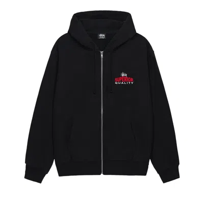 Pre-owned Stussy Superior Quality Zip Hoodie 'black' | Men's Size M