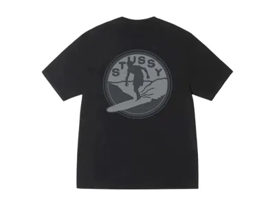 Pre-owned Stussy Surf Club Pigment Dyed Tee Shirt In Black