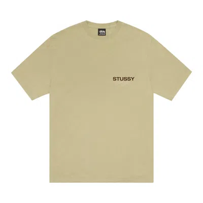Pre-owned Stussy Surf Club Tee Pigment Dyed 'elm' | Green | Men's Size S
