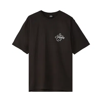 Pre-owned Stussy Surf Size Pigment Dyed Tee 'faded Black' | Men's Size L