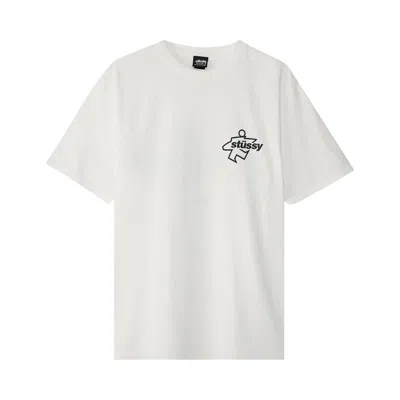 Pre-owned Stussy Surf Size Pigment Dyed Tee 'white' | Men's Size Xxl