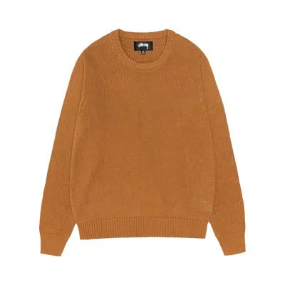 Pre-owned Stussy Surfman Icon Crew 'brown'