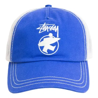 Stussy Surfman Trucker 'royal' In Blue