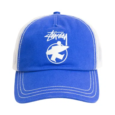 Pre-owned Stussy Surfman Trucker 'royal' | Blue | Men's Size Onesize