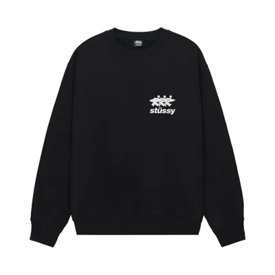 Pre-owned Stussy Surfwalk Crew 'black'