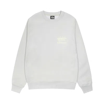 Pre-owned Stussy Surfwalk Crew 'fog' In Grey