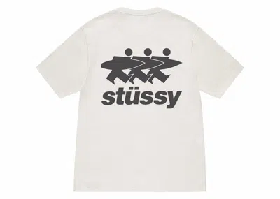 Pre-owned Stussy Surfwalk Pigment Dyed Tee Shirt In Natural