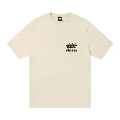 Pre-owned Stussy Surfwalk Tee 'putty' In Cream