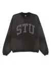 Stussy Cozy Cotton Blend Sweater In Black