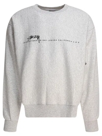 Stussy Grey Polyester Sweatshirt In Gray