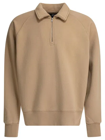 Stussy Long-sleeved Sweatshirt In Nude