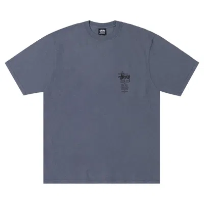 Pre-owned Stussy Swim Out Tee Pigment Dyed 'navy' | Blue | Men's Size Xl