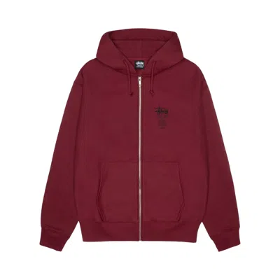 Pre-owned Stussy Swim Out Zip Hoodie 'wine' | Red | Men's Size M