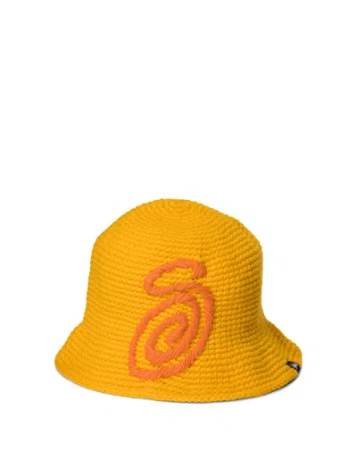 Stussy Swirly S Hats Yellow