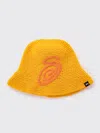 Stussy Swirly S Knit Bucket Hat In Orange