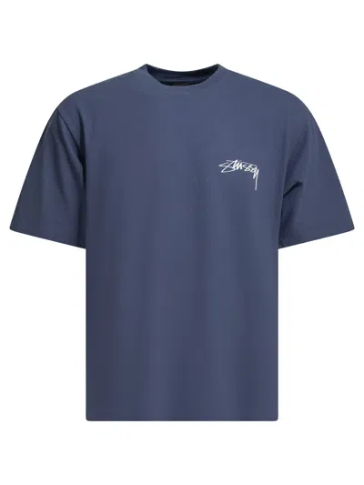 Stussy Blue Cotton T-shirt