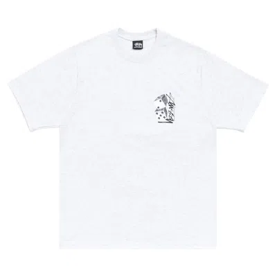 Pre-owned Stussy Tall Dice Tee 'ash Heather' | Grey | Men's Size Xxl In Gray