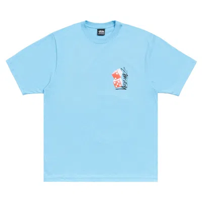 Pre-owned Stussy Tall Dice Tee 'sky Blue' | Men's Size Xl
