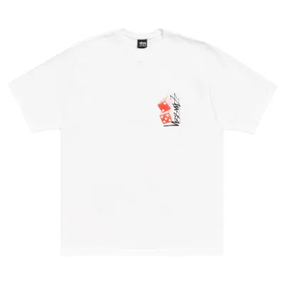 Pre-owned Stussy Tall Dice Tee 'white' | Men's Size M