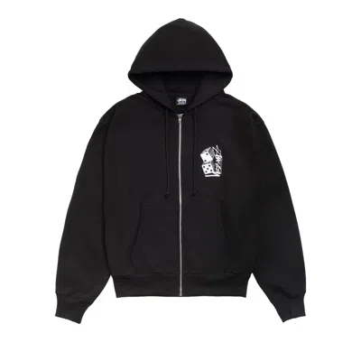 Pre-owned Stussy Tall Dice Zip Hoodie 'black' | Men's Size S