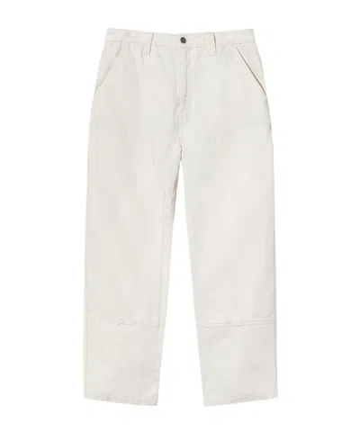 Stussy Tapered Casual Pants In White