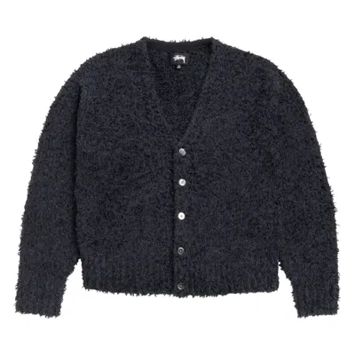 Pre-owned Stussy Textured Cardigan 'black' | Men's Size Xxl