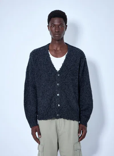 Stussy Textured Cardigan In Blue