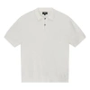 Stussy Textured Ss Polo Sweter 'bone' In White