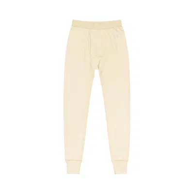 Pre-owned Stussy Thermal Base Layer Bottom 'ecru' | Cream | Men's Size Xxl In White