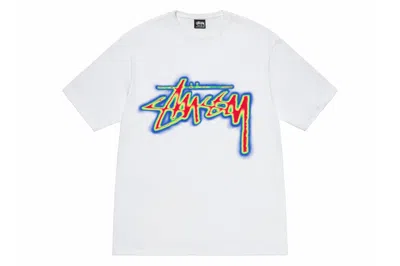 Pre-owned Stussy Thermal Stock Tee White
