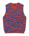 Stussy Red Graphic Sweater In Blue